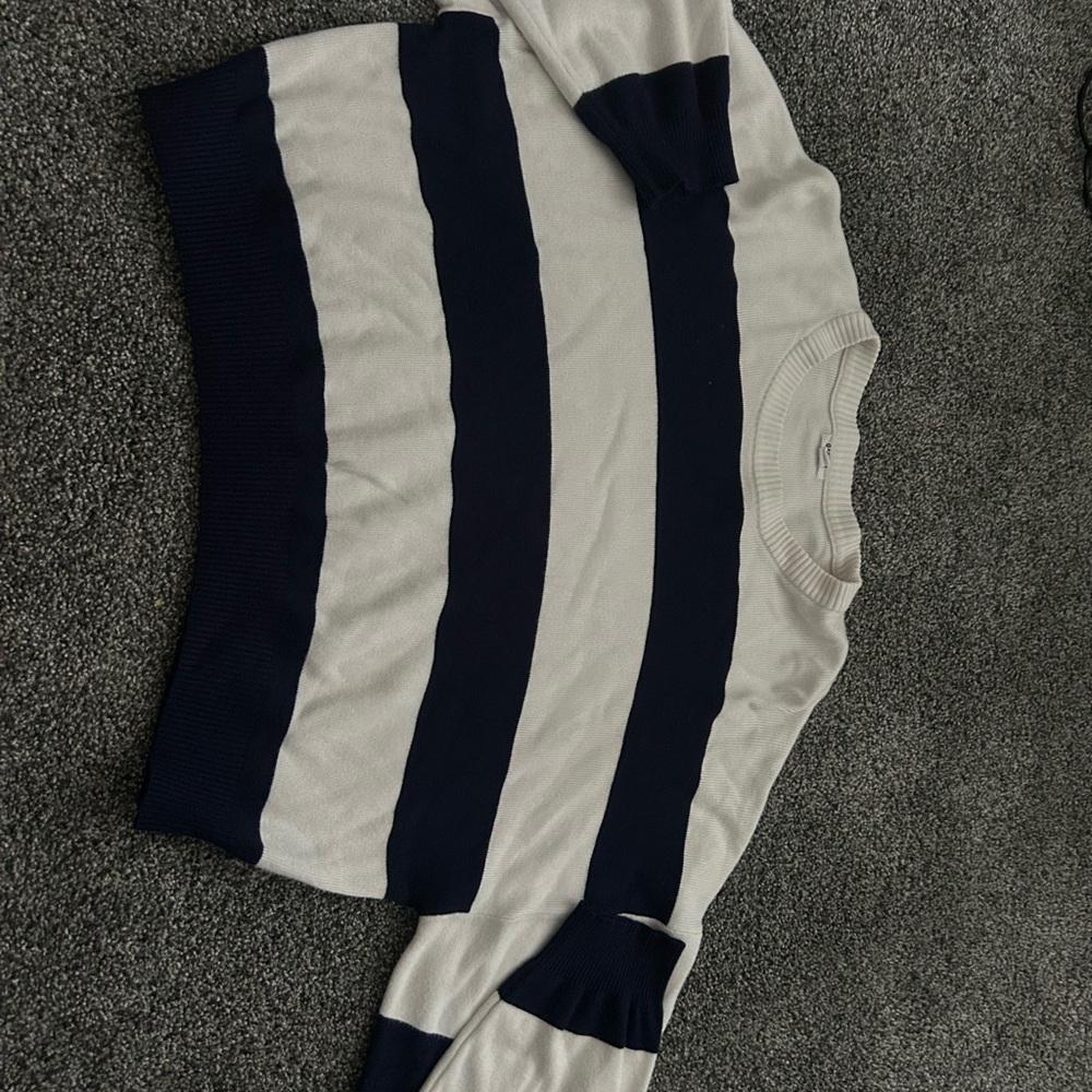 Garage Cream Ribbed Sweater